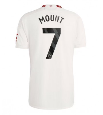 Lacne Muži Futbalové dres Manchester United Mason Mount #7 2023-24 Krátky Rukáv - Tretina